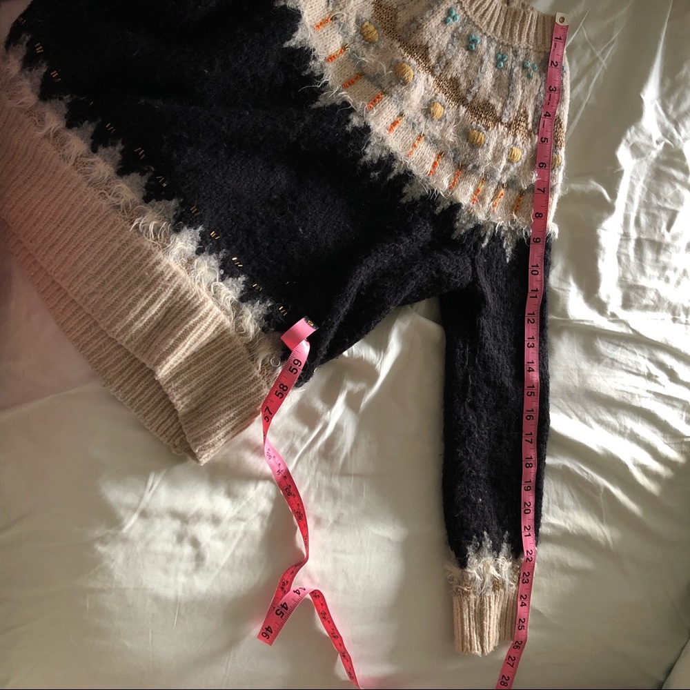 Anthropologie Beaded Fairisle Pullover - Picture 7 of 8